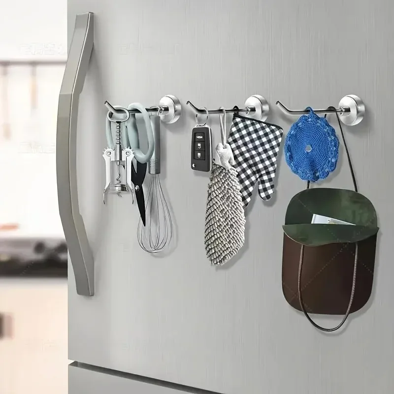 5pcs Heavy Duty Magnetic Hook Large Metal Cruise Hook Hanging for Grill And Kitchen Can Be Used as a Storage Organizer