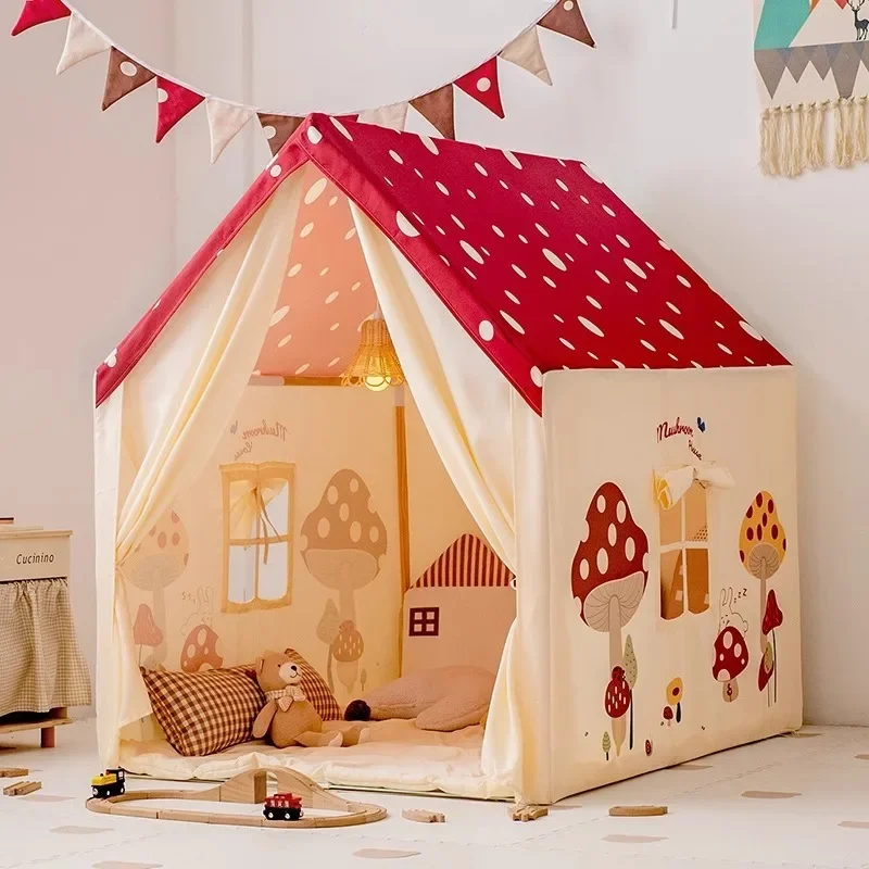 Indoor Kids Tent Playhouse Castle Princess Pretend Play House Toy Girls Boys Playhouse Indoor Children's Tent for Home Use