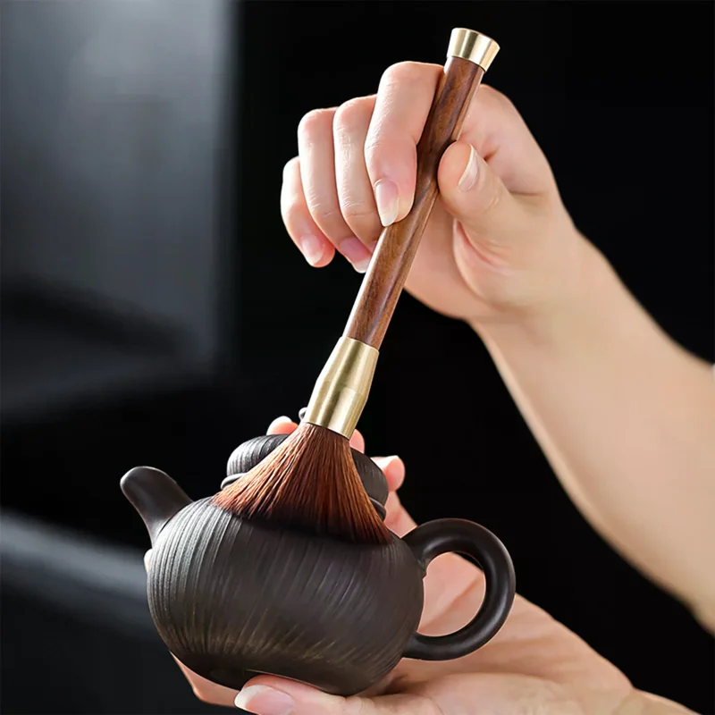 Coffee Powder Cleaning Brush Tea Brush Pen Long Handle Grinder Cleaning Tool Coffee Bar Brush Wooden Coffee Machine Accessories