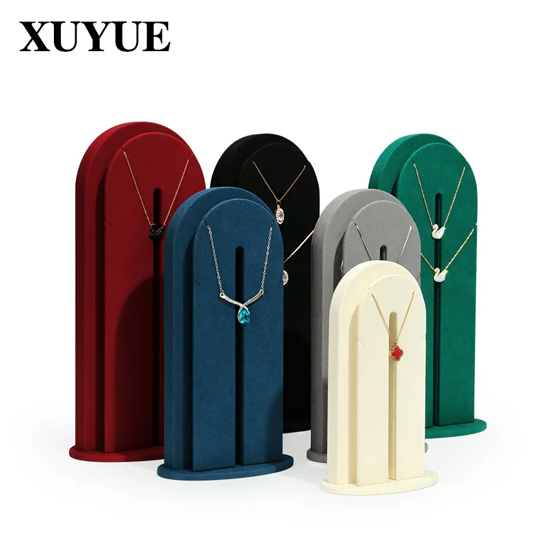 New super fiber arch Pendant Display Rack counter vertical Necklace display window display Necklace Display Rack in stock