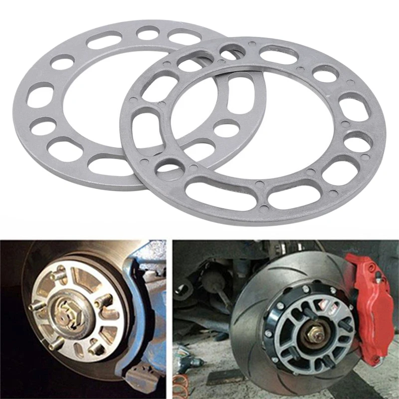 2 قطعة عجلة السيارة العالمية فاصل الإطارات محول الحشوات لوحة 3 مللي متر 5 مللي متر 8 مللي متر 10 مللي متر ل 4x100 4x114.3 5x100 5x108 5x114.3 5x120 #1