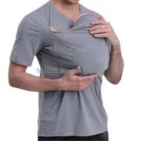 Summer Shirt Kangaroo Dad Mom Multifunctional Clothes Soothing Shirts T-Shirt Vest Parent-Child tshirt