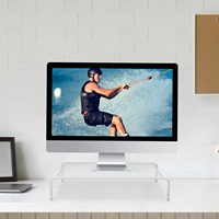 Increased Monitor Bay Desktop Storage Stand Handheld Risers No-punch Computer Shelf Laptop Iron Lifting Rack Small Wood