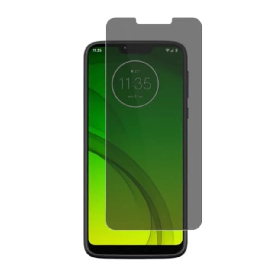 واقي شاشة مضاد للتجسس لهاتف موتورولا موتو G7 Power 6.2 [2PACK] حافظة صديقة للبيئة مضادة للخدش طبقة رقيقة واقية للخصوصية لهاتف Moto G7