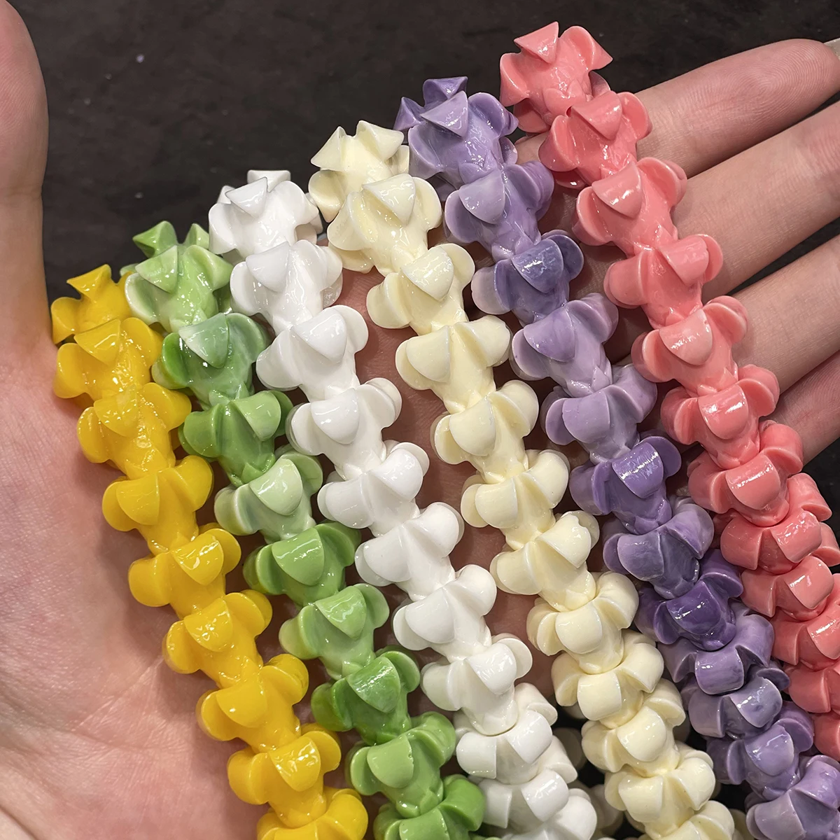 Morning Glory Isolation Beads Shell Power Flower Beads 15x17mm For Jewelry Making DIY Necklace Earrings Bracelet Accessory