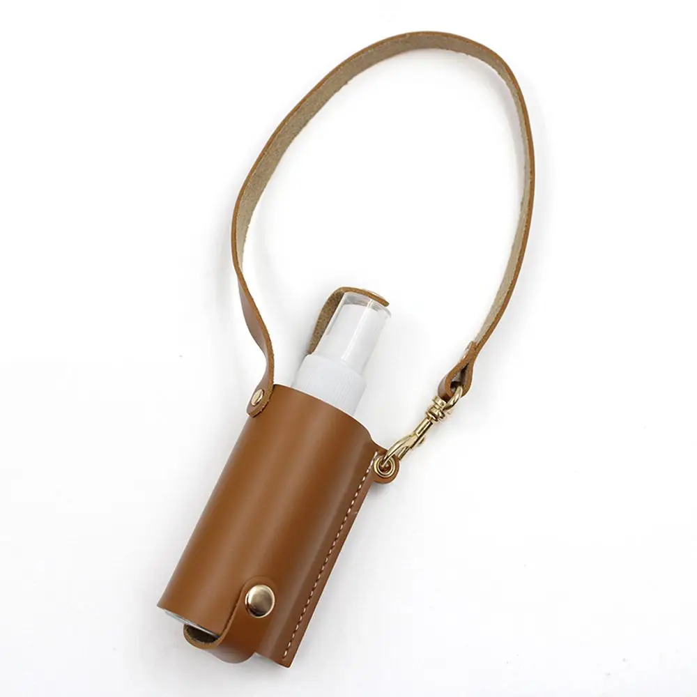 

Empty Bottle Hand Washing Leather Case Hand Sanitizer Keychain Spray Bottle Keychain Holder Reusable Bottle Refillable Bottles