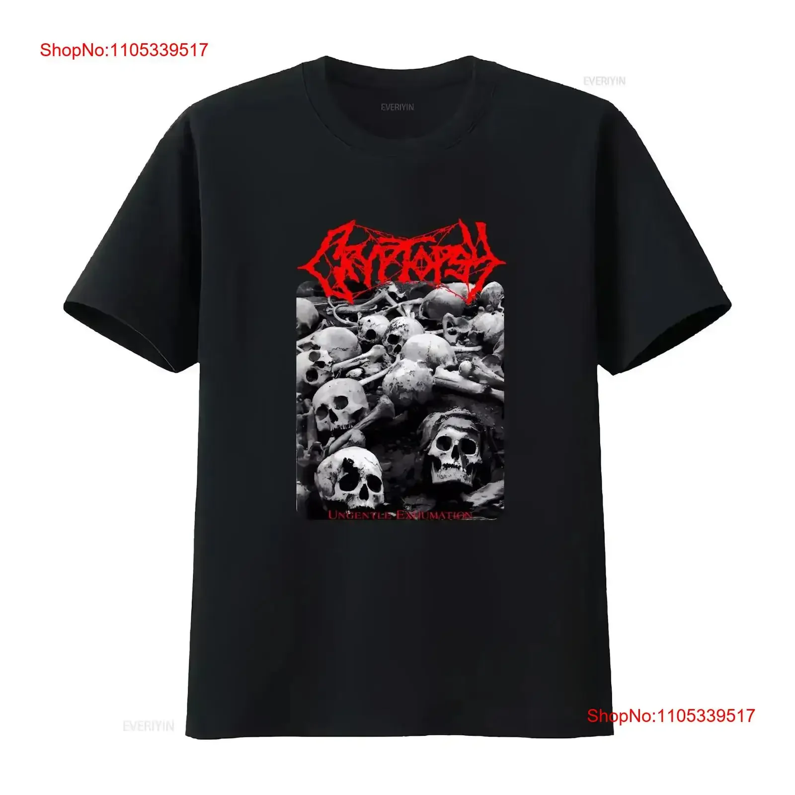 Limited NWT Cryptopsy Ungentle Exhumation Canadian Death Metal T Shirt S 4XL vintage Washed Casual fashion Breathable vintage