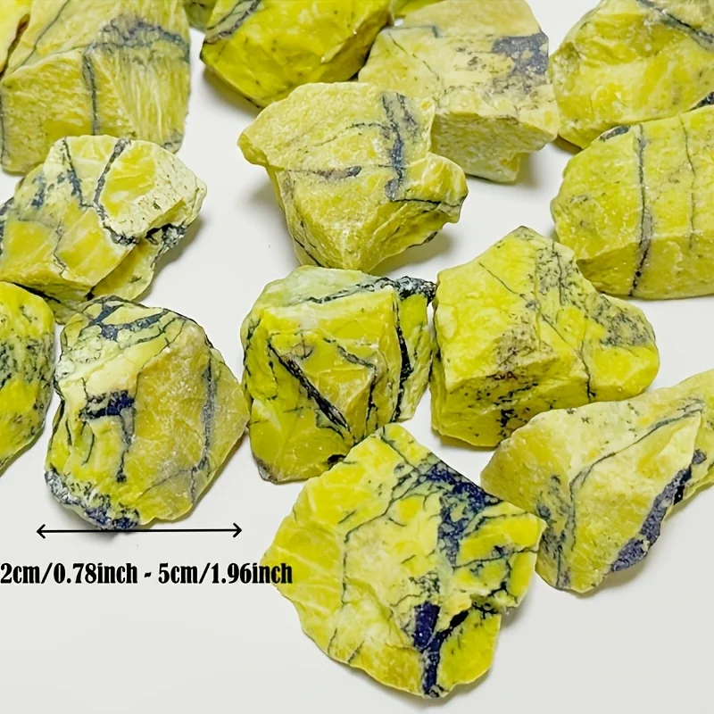 Natural Yellow Turquoise Rough Stone - Raw Yellow Turquoise, for Home Decoration, Stone Collection, Decor,Fountain Filling Stone