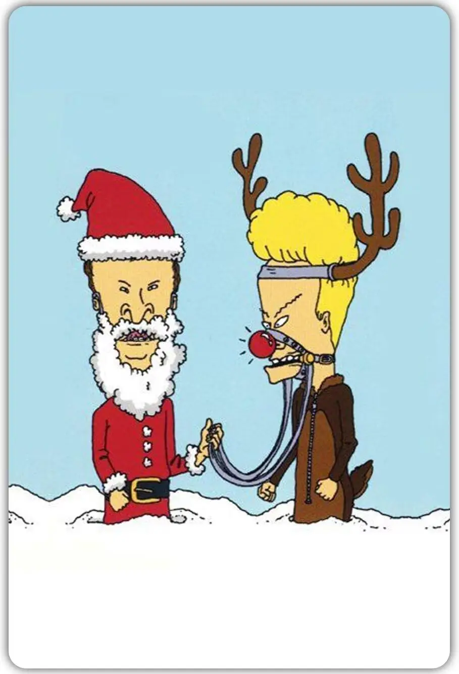 LTIZ Vintage Cartoon Posters Metal Sign Beavis Sign Butthead Do Christmas Celebrity Tin Signs Retro Plaque Wall Decor Gift For H