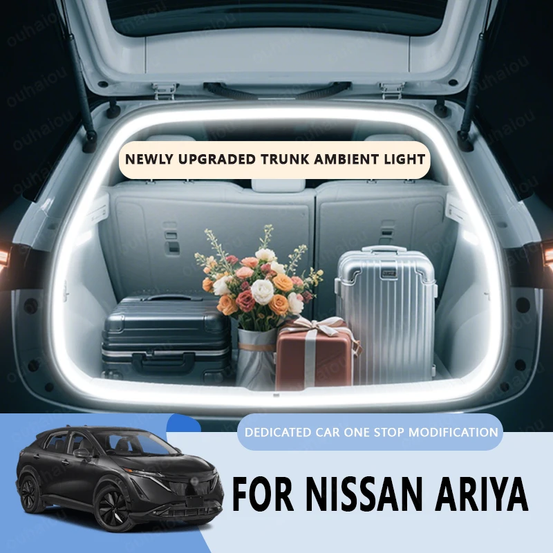 

FOR NISSAN ARIYA trunk light modification light Atmosphere lights White warm white Rear Trunk LED Light Bar
