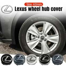 4pcs 62mm Wheel Hub Center Caps For Lexus Badge Cover Hubcaps for NX200T ES200 ES350 IS300 RX240 GS450h LS500h Car Accessories