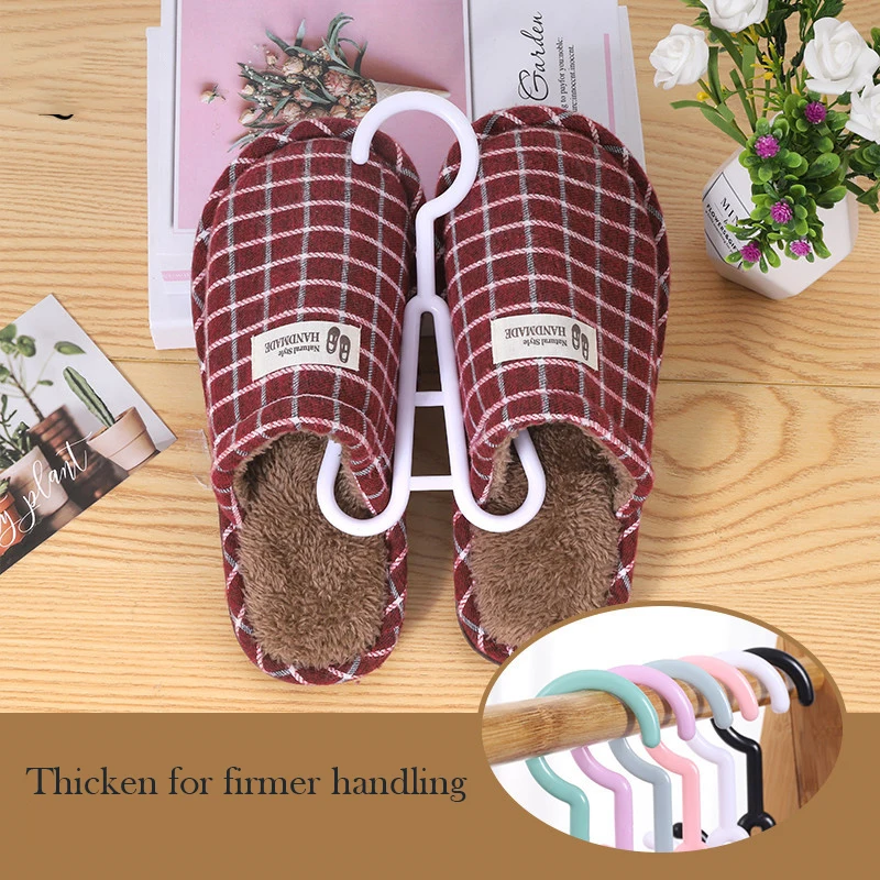 

Shoes Plastic Hook Flip-Flop Hook Plastic Hanger Practical Cotton Shoe Hook Display Rack for Supermarkets Wig Hanger 20 PCS/LOT