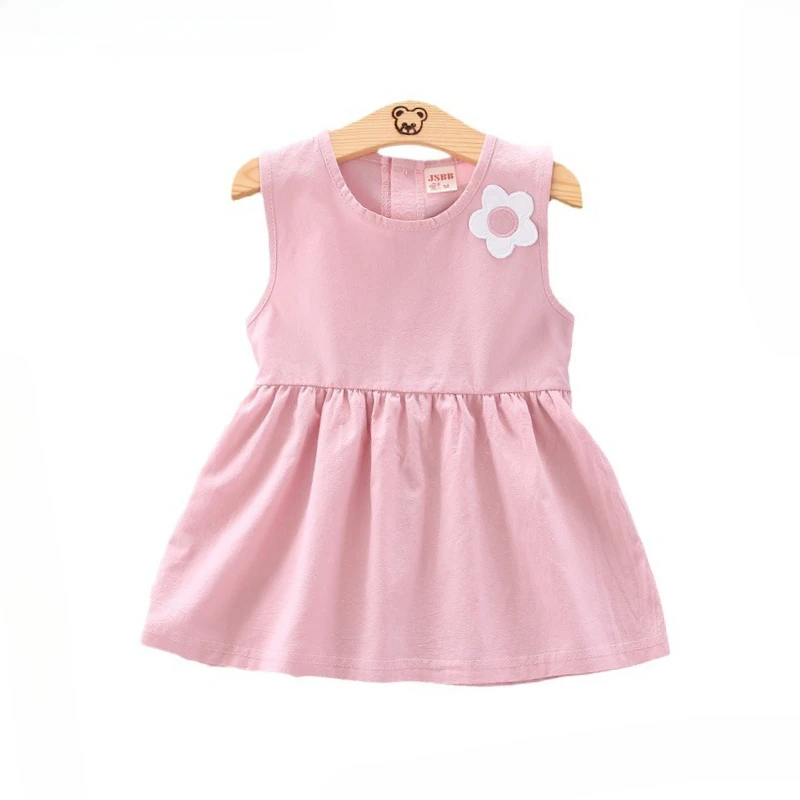 

New Summer Baby Clothes Children Girls Cute Casual Sleeveless Dress Toddler Clothing Infant Sports Costume Kids Sportswear