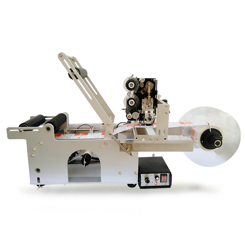 LT-50D Label Machine With Printer For Round Bottle Plastic Bottle Labeling Printing Machine