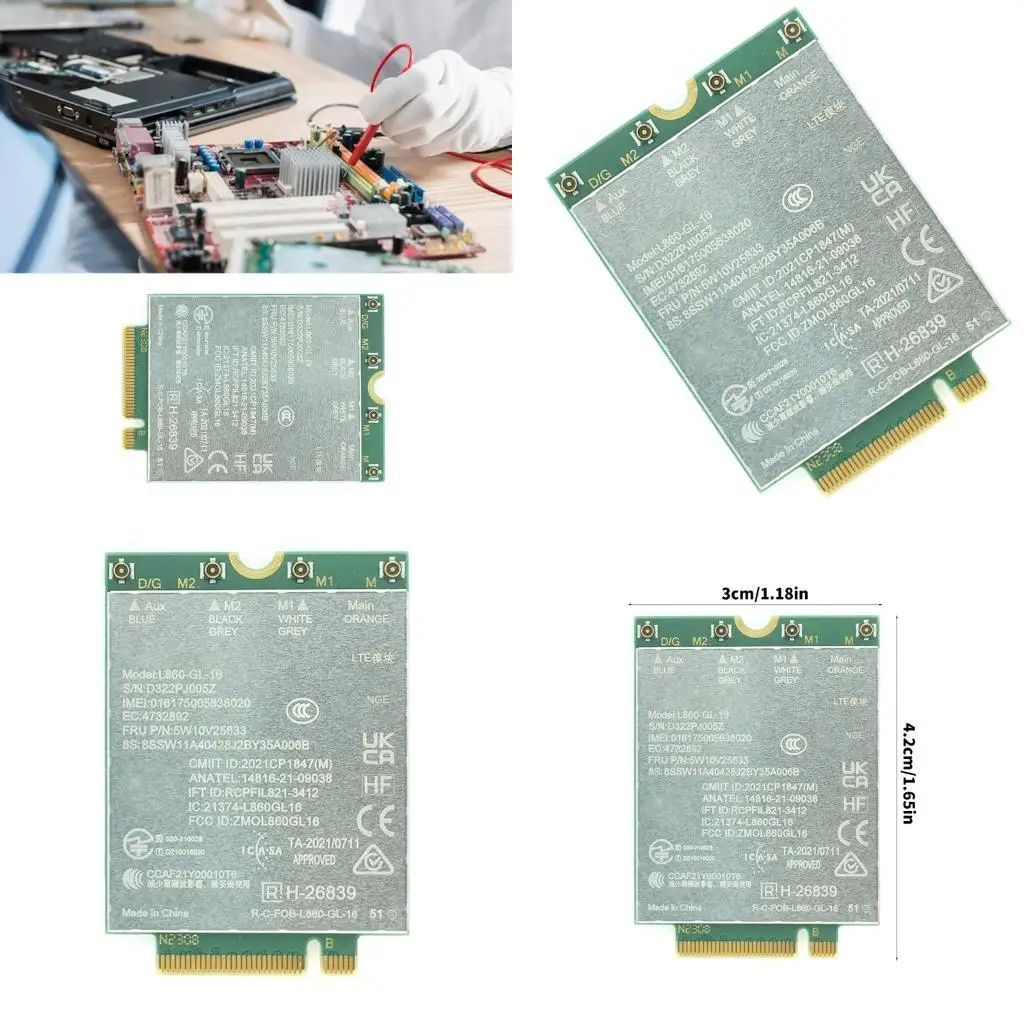 

652F L860-GL-16 4G LTE Модуль для интеграции ПК с гигабитной возможностью загрузки