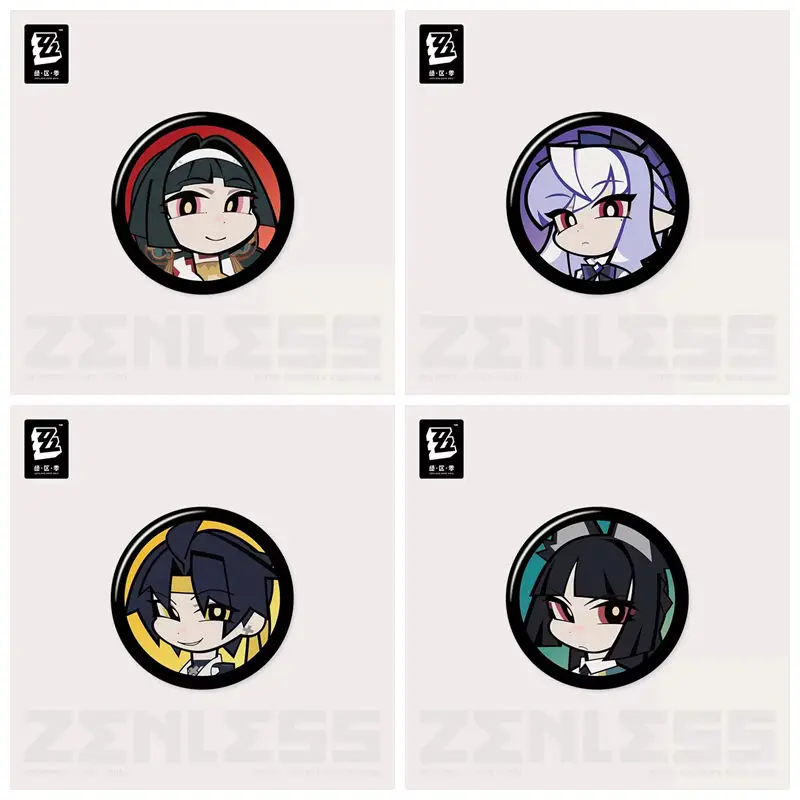 [Genuine] miHoYo Game Zenless Zone Zero Agent Avatar Mini Badge Trigger Astra Yao Vivian Pulchra Anime Brooch Cosplay Xmas Gifts