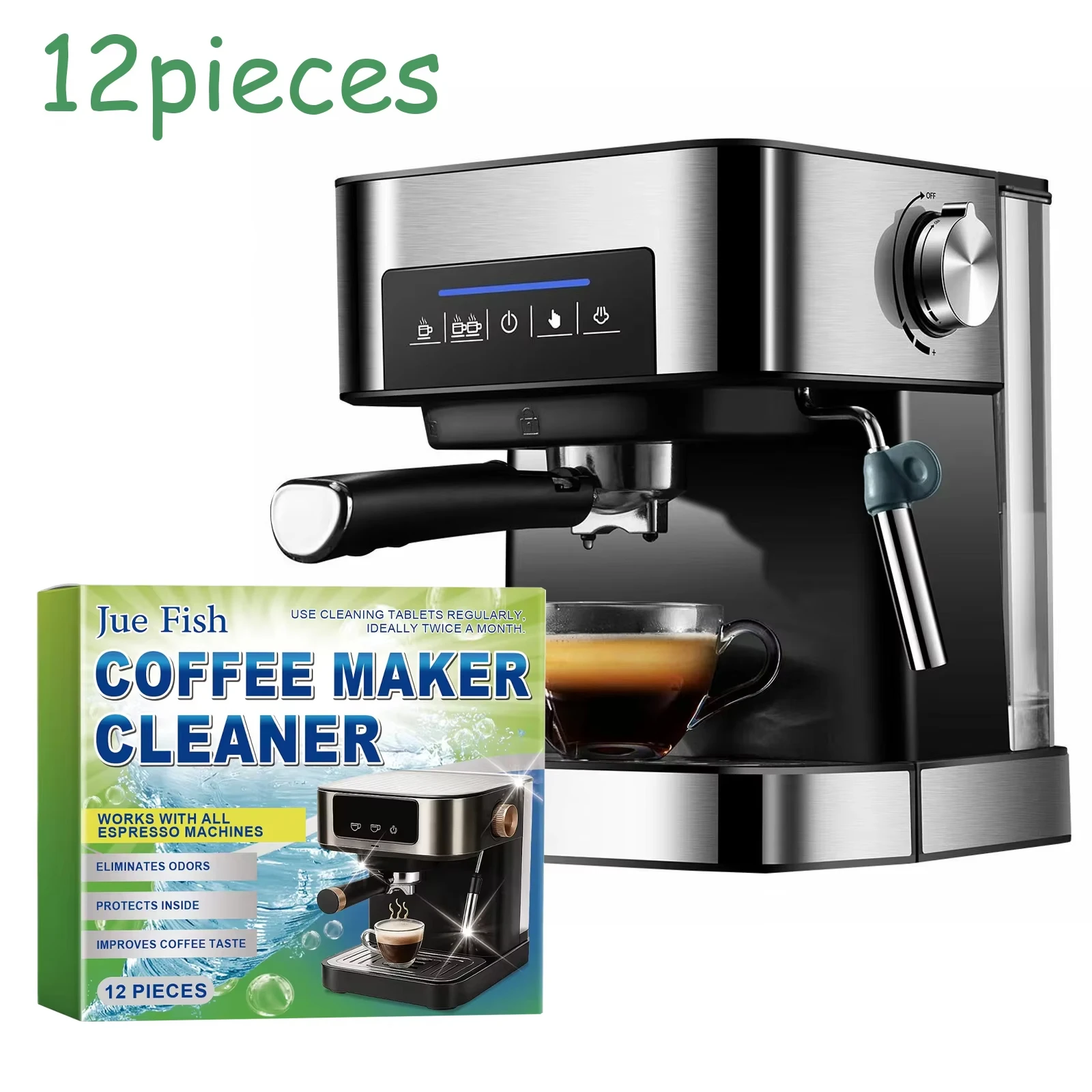 

Coffee Machine Descaling Effervescent Sheets for Cleaning Espresso Coffee Machine Scale Cleaning Kitchen Accessories Home/Office