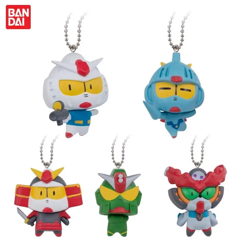 

Оригинальный набор Bandai из 5 фигурок Gashapon: Свинг-маскот RX-78-2 Gundam SD Gundam. Игрушки для детей, коллекционные модели, украшения.