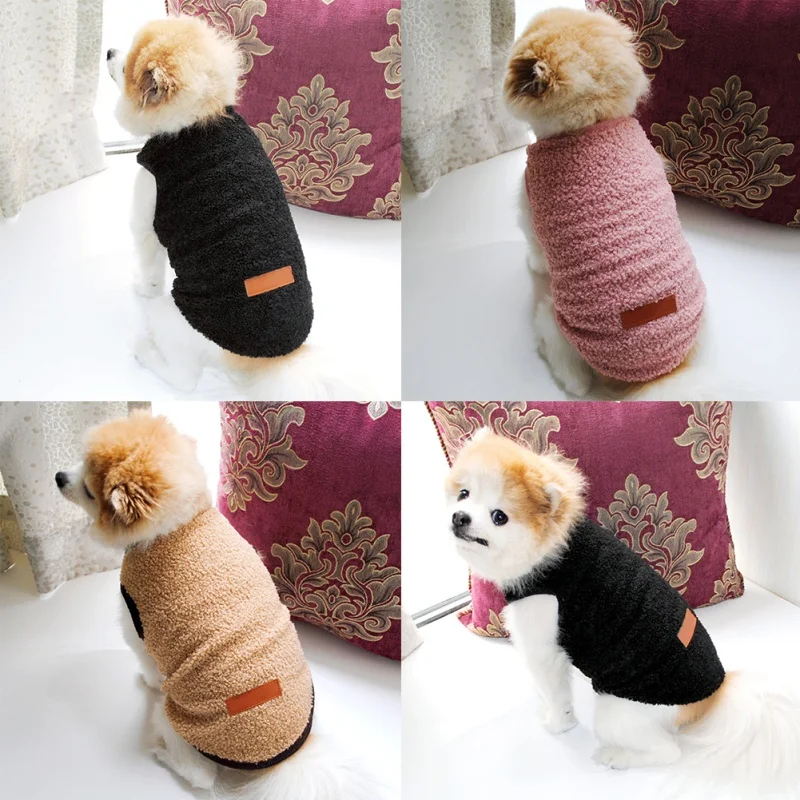 Winter Clothes For Dogs Warm Fleece Puppy Outfit Dog Clothes Soft Comfortable Jacket for Small Medium Dog Cat Chihuahua Clothing