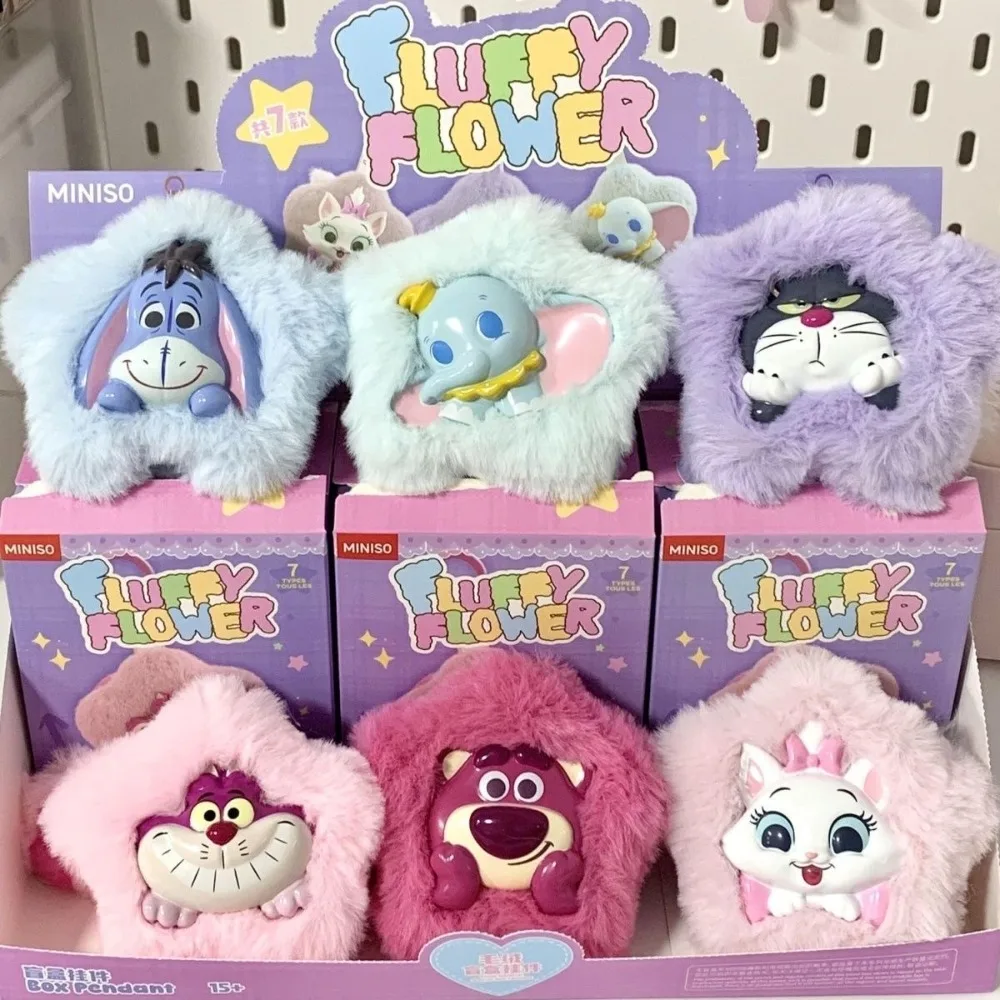 

Genuine Miniso Blind Box Disney Maomaoji Series Flower Pendant Cartoon Lotso Doll Accessories Mystery Box Pendant Birthday Gifts