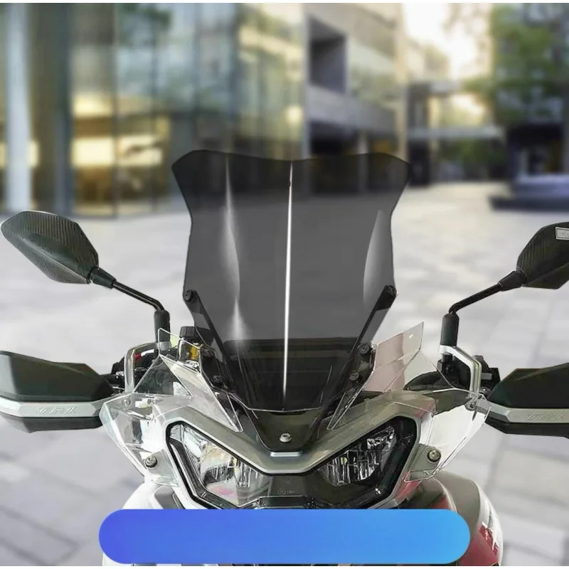 For QJMOTOR SRT750 SRT800 SRT900 High Windshield Modification For Benelli TRK902X Windshield Chest Protective Windshield