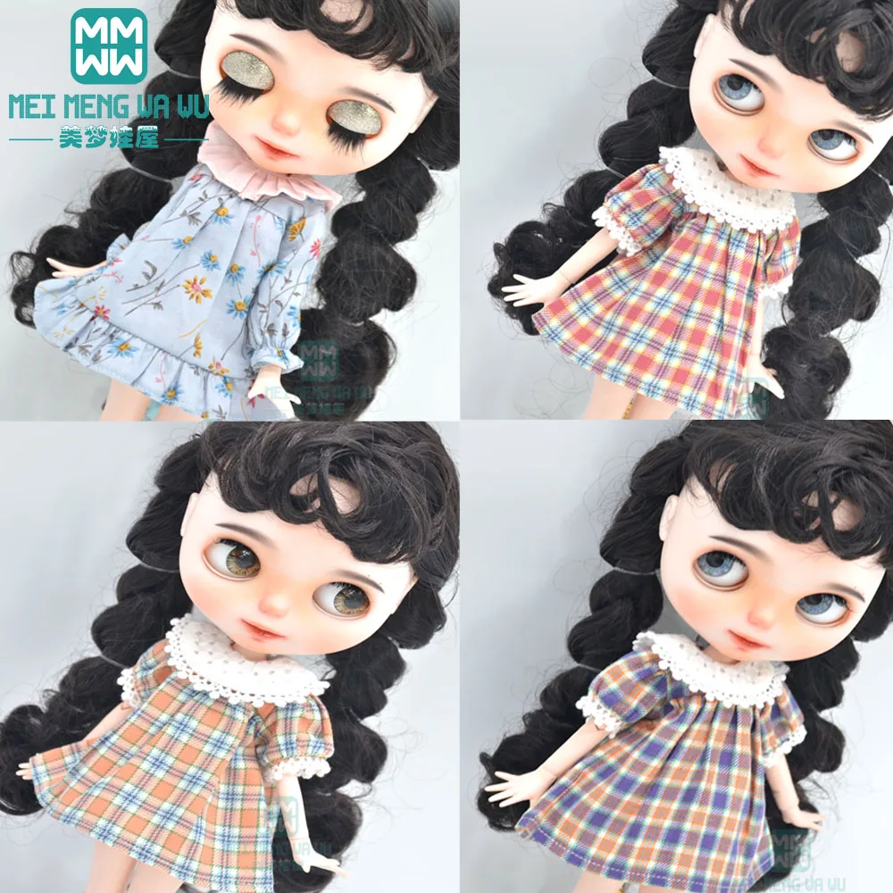 

Мини-игрушки, модные стильные клетчатые юбки для 28 см Blyth OB22 OB24, аксессуары для кукол, подарок
