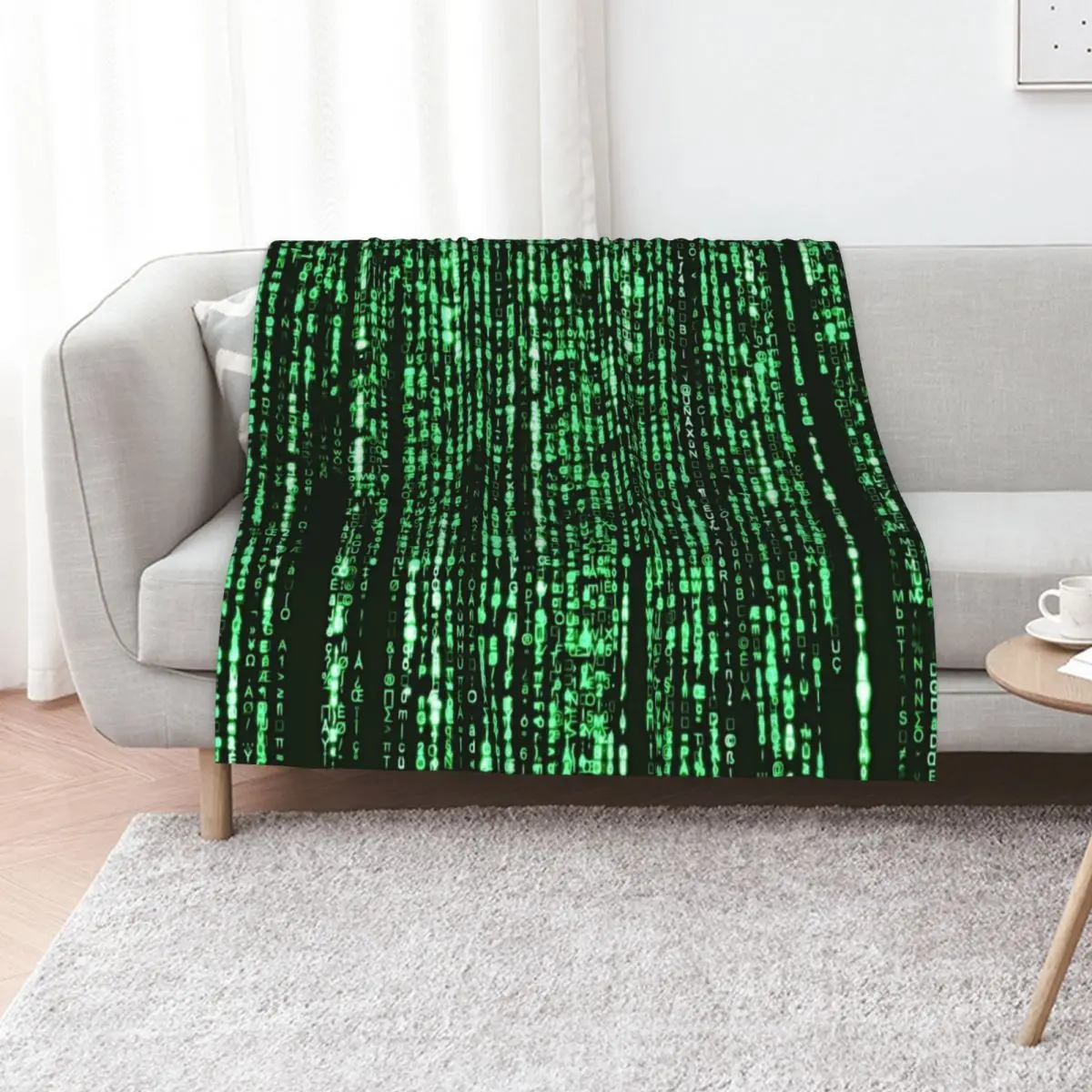 Welcome Matrix Throw Blanket blankets and throws Summer Beddings Warm blankets ands Retros Furrys Blankets