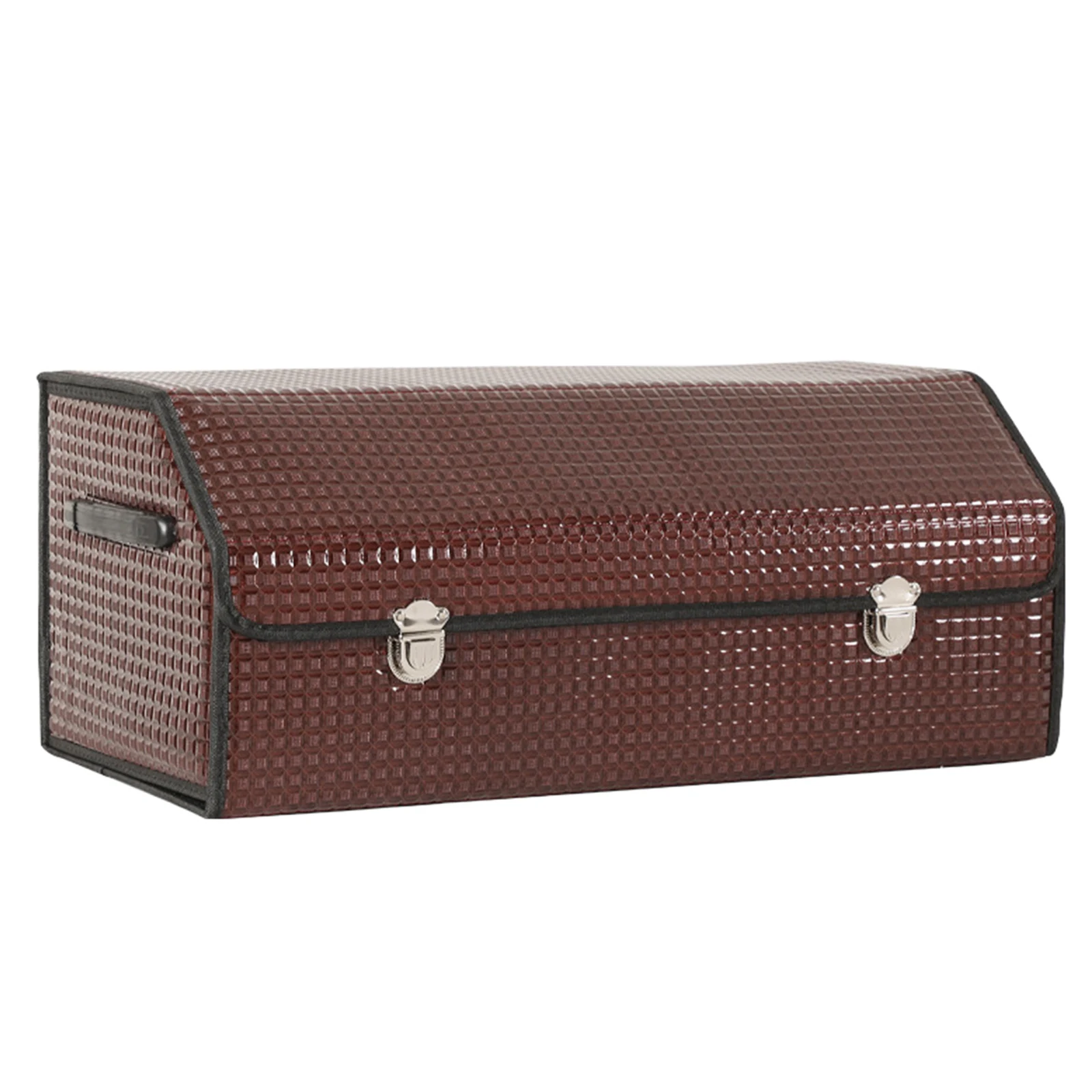 

Car Trunk Organizer for SUVs & Sedans Large Car Trunk Storage Organizer Collapsible Cargo Bins 25.98x11.81x11.81in with Lid