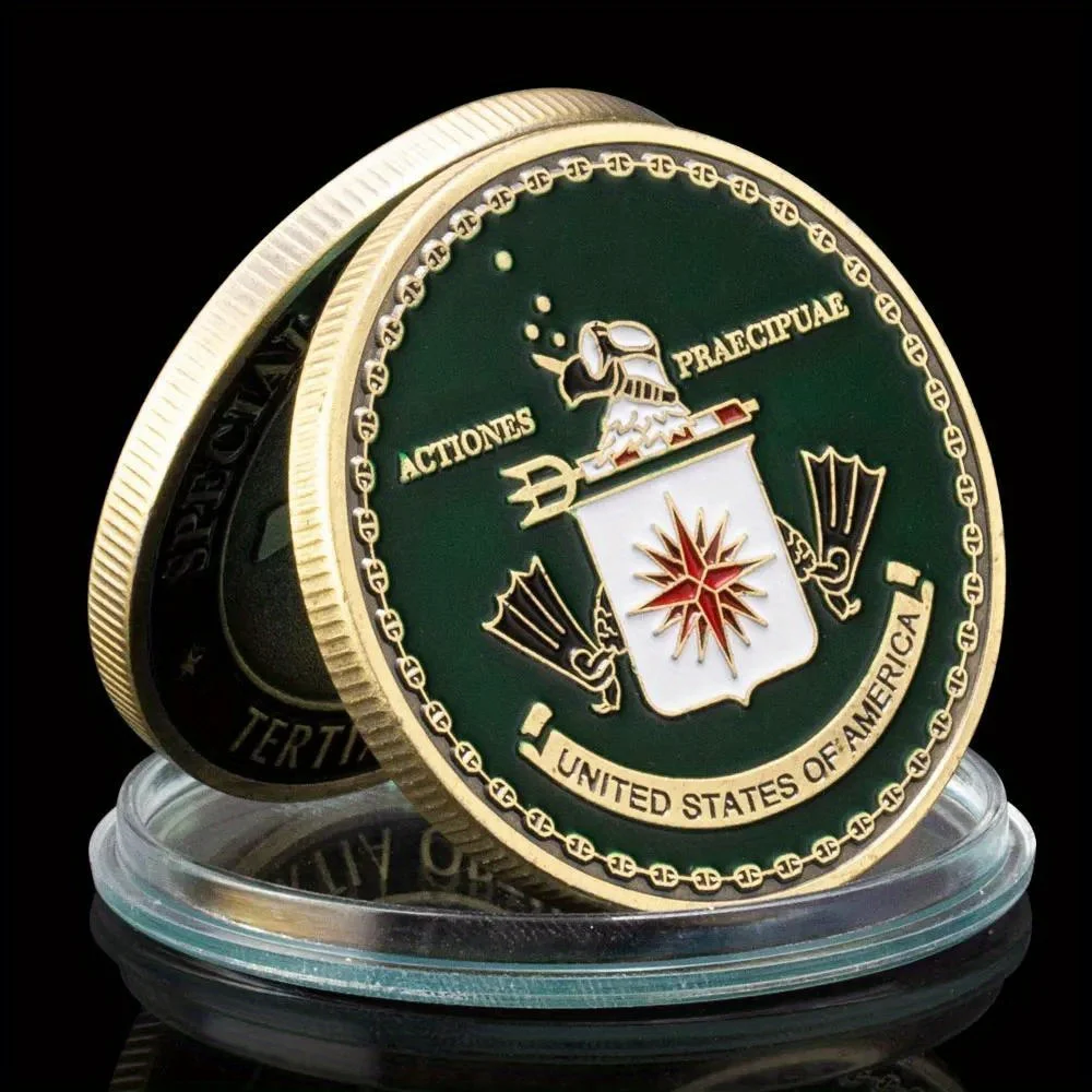 United States CIA Challenge Coin Actiones Praecipuae Bronze Commemorative Coins