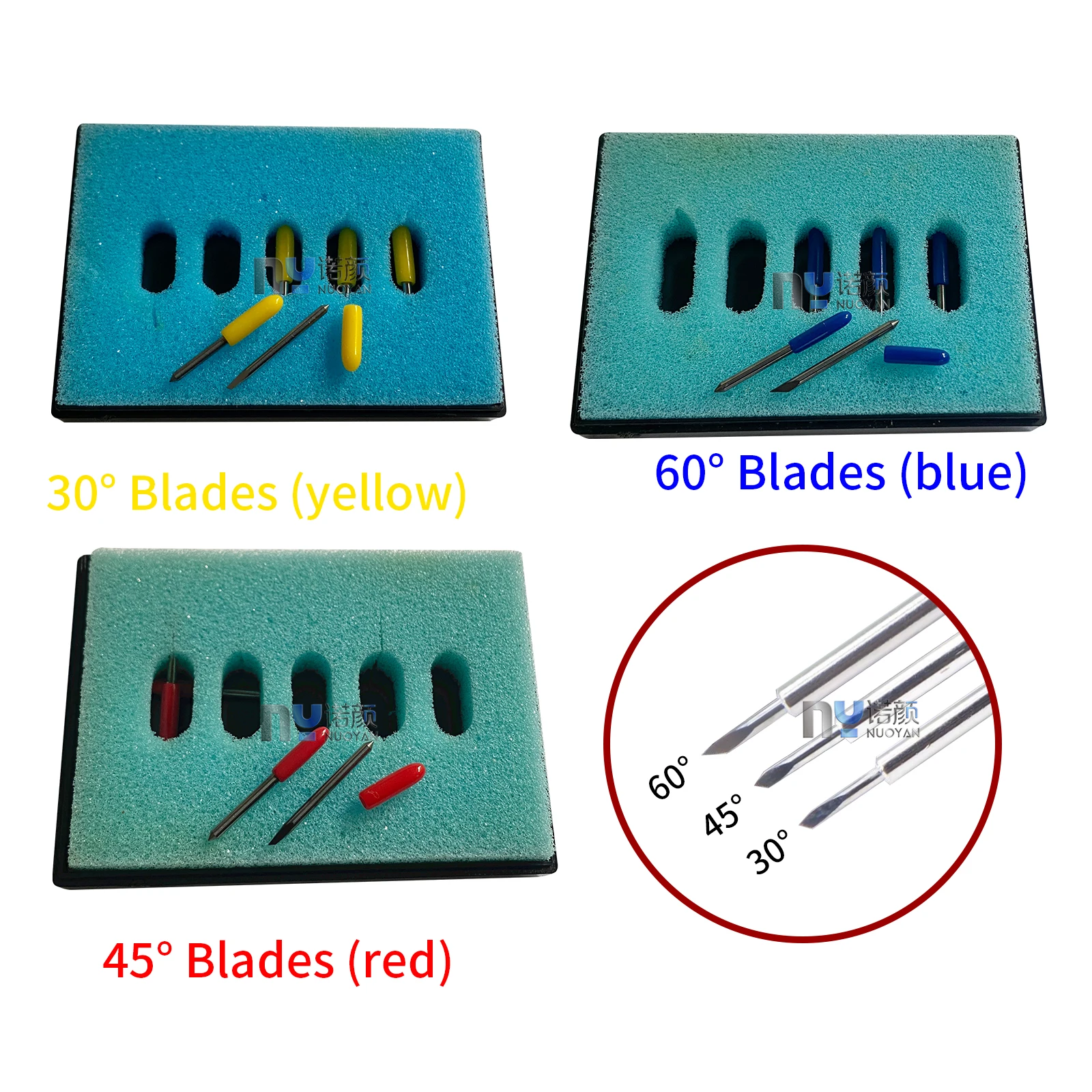 5PCS 30/45/60 Degree for Mimaki Plotter Cutter Knife Cemented Carbide Blade Cutting Plotter Blade Milling Cutting Carving Tools