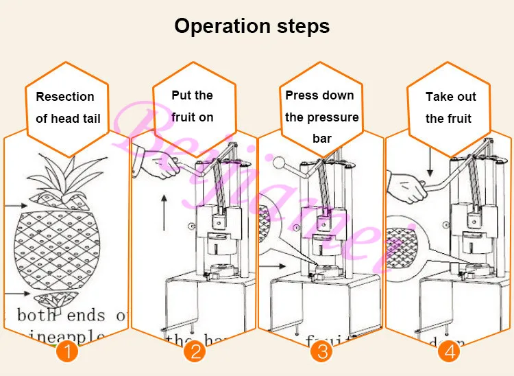Komercyjna krajalnica do ananasów/maszyna do obierania ananasów/maszyna do usuwania skórki ananasów
