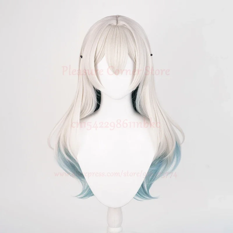 ZA01 Honkai Star Rail Firefly Cosplay Wig 67cm Long Straight Wig Anime Wigs Heat Resistant Synthetic Firefly Cosplay WigsZa0@