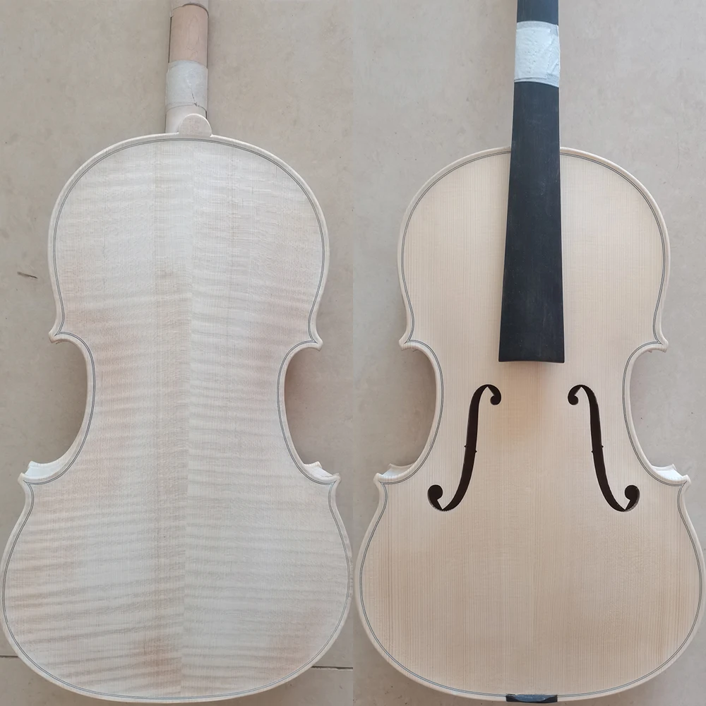 Broad body！Fully hand planed Maple white embryo Viola 15 15.5 16.5\