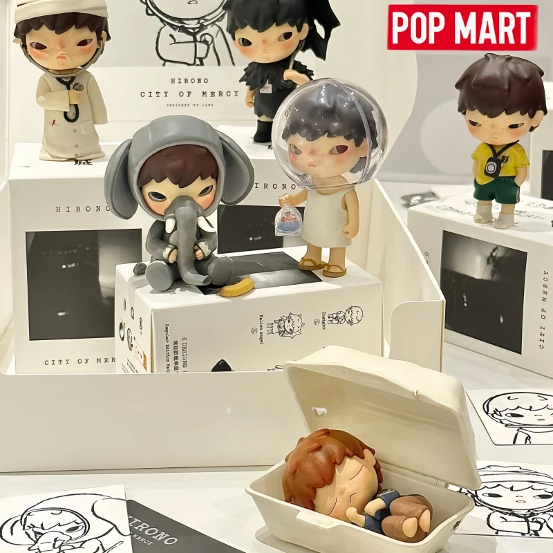POP MART Hirono City of Mercy Series Blind Box Guess Bag Mystery Box Toys Dolls Desktop Ornaments Collection Action Figure Gifts