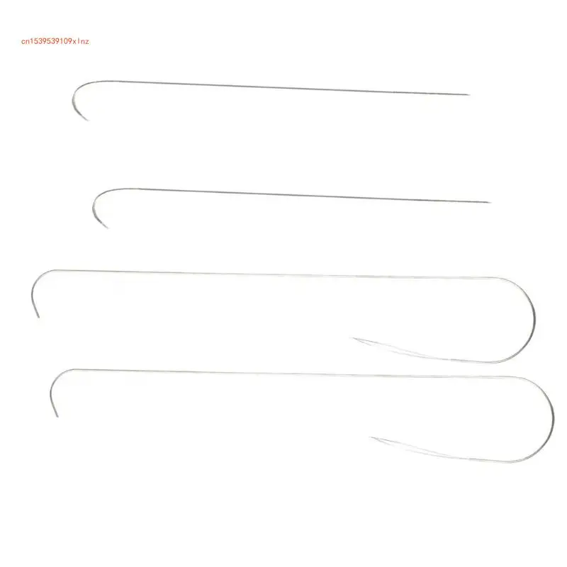 4Pcs Convenient Curved Beading Needle Multifunctional Jewelry Making Curved Beading Needle Easy Threading Tool