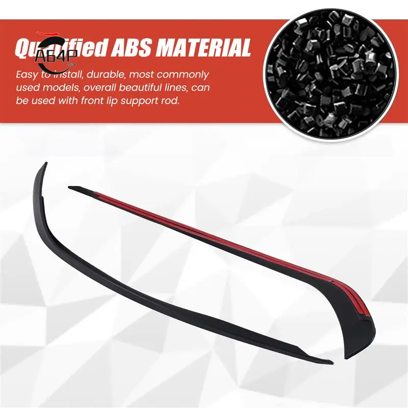 

A64P-Car Front Bumper Splitter Spoiler Trim For Mercedes W117 C117 CLA Class CLA45 CLA200 CLA220 CLA250 CLA260 AMG 2013-2015