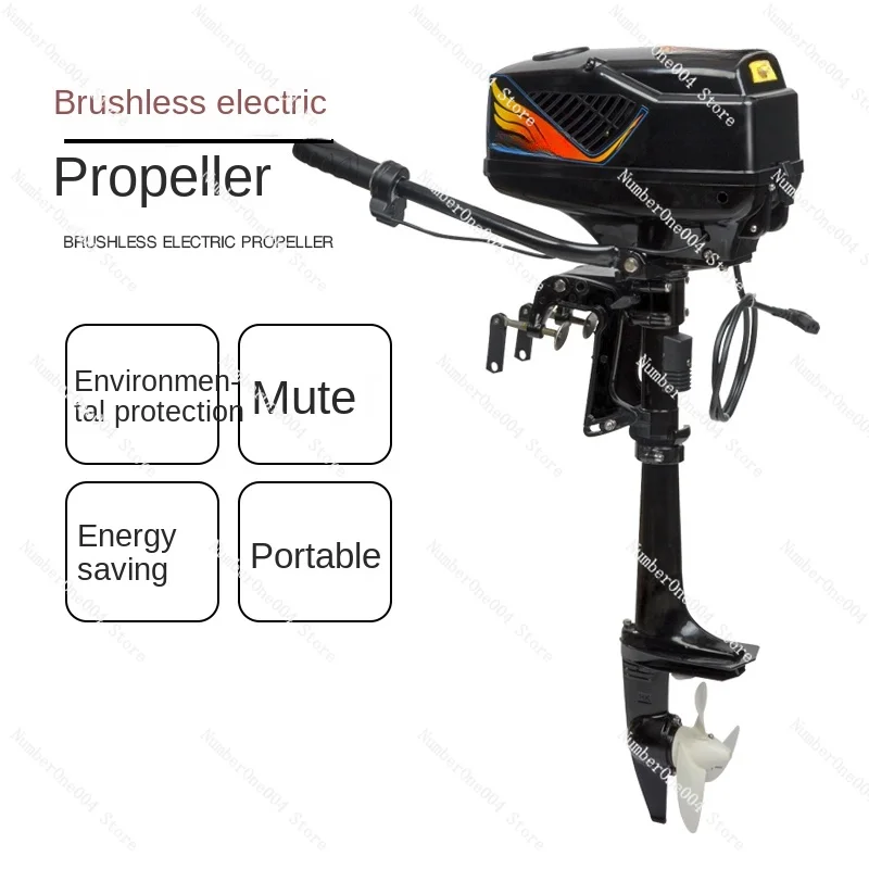 Portable To Hangkai 24V 48V 60V Electric Propeller Brushless Boat Motor Outboard Motor Outboard Suspension Engine on Boat