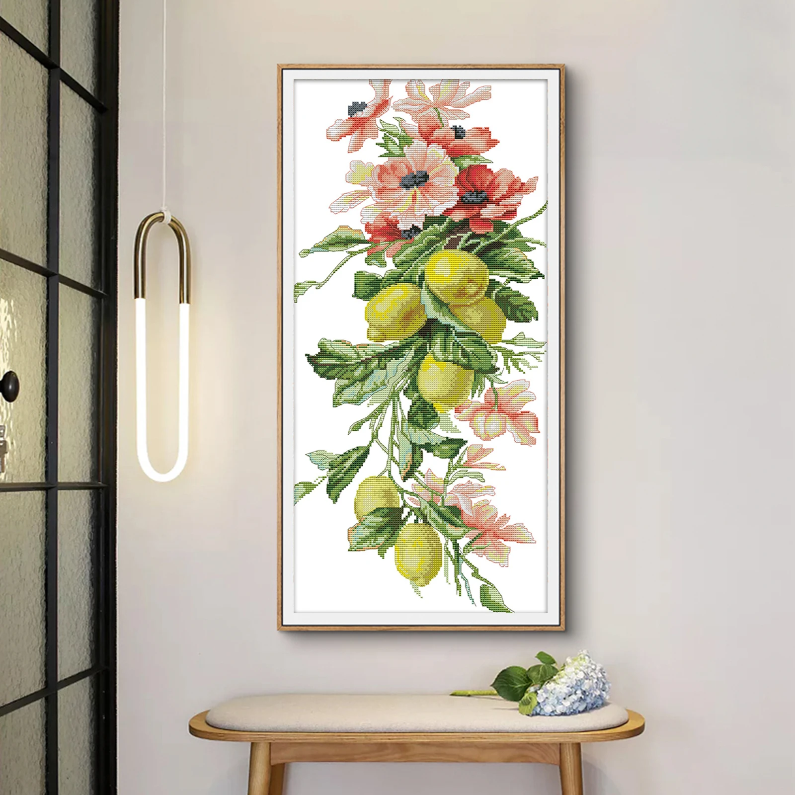 Joy Sunday Cross Stitch Kits Countless Rich Fruits HD Pattern Counted Printed Fabric Aida 16/14/11CT DIY Embroidery Art Crafts