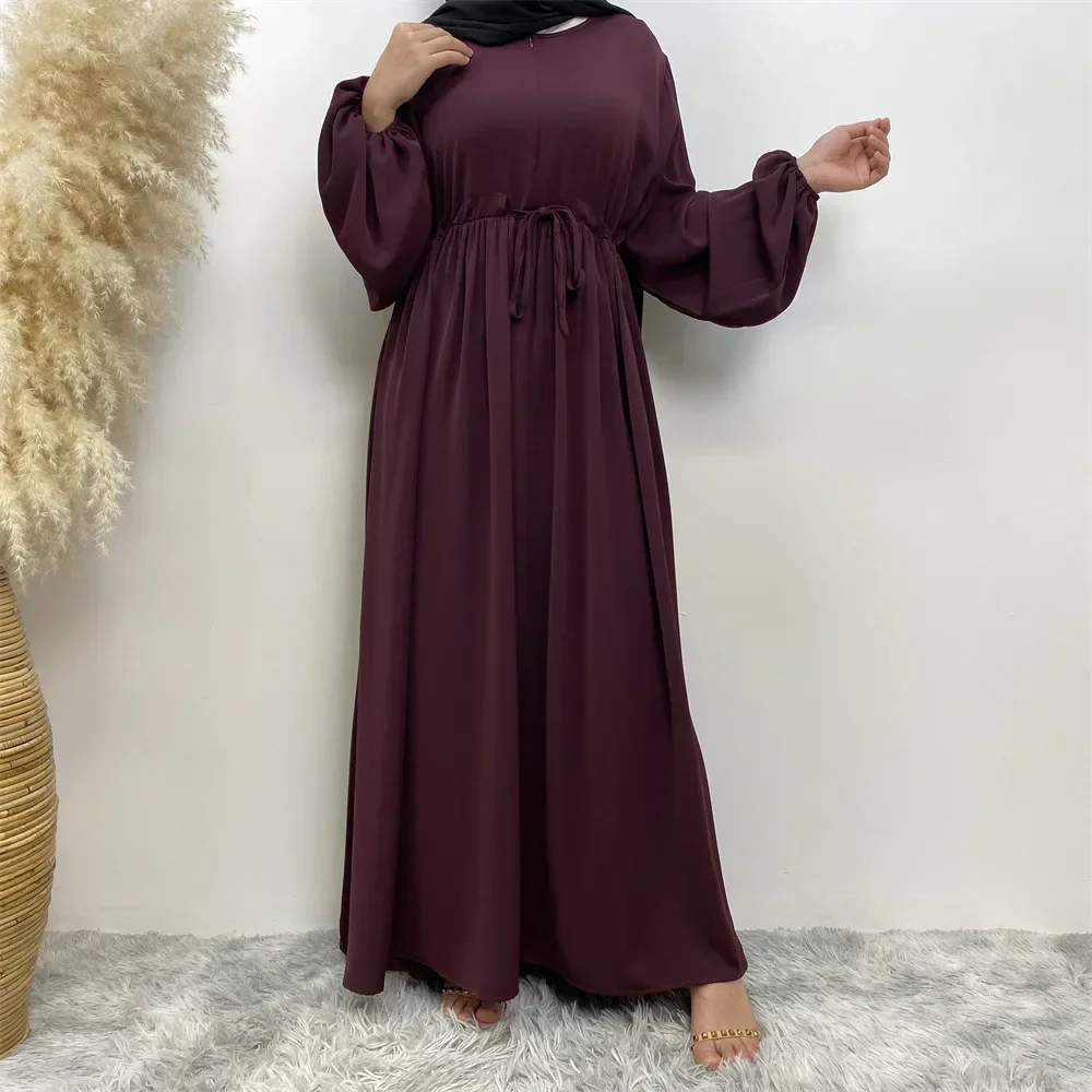 

Ramadan Abayas For Women Front Zipper Muslim Hijab Dress Turkey Kaftan Islam Dresses Hidden Belt Modest Robe Dubai Kimono Dress