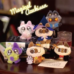Azukisan Siamese Cat Bean Puree magic of mud is not very good Series Blind Box Anime Figure Magnetic Pendant Doll Toys Gifts