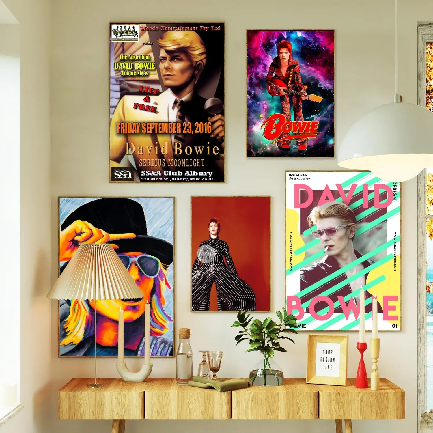 bowie Poster Prints Wall Art Canvas Painting Poster For Modern Family Living Room Home Decor