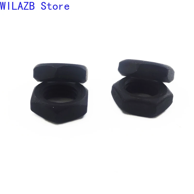 Thin Nuts Chamfered Fine Pitch Thread Black M6-M16 for Industrial Use DIN439 GB6173 Zinc Plate Carbon Steel Hexagon