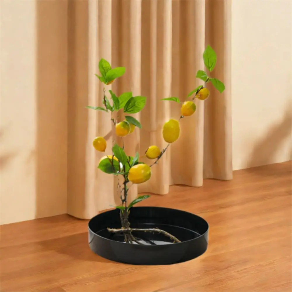 

Прочный круглый поднос для цветочной композиции в японском стиле, большой контейнер для цветов, утолщенный пластиковый поднос для цветов, сад, двор