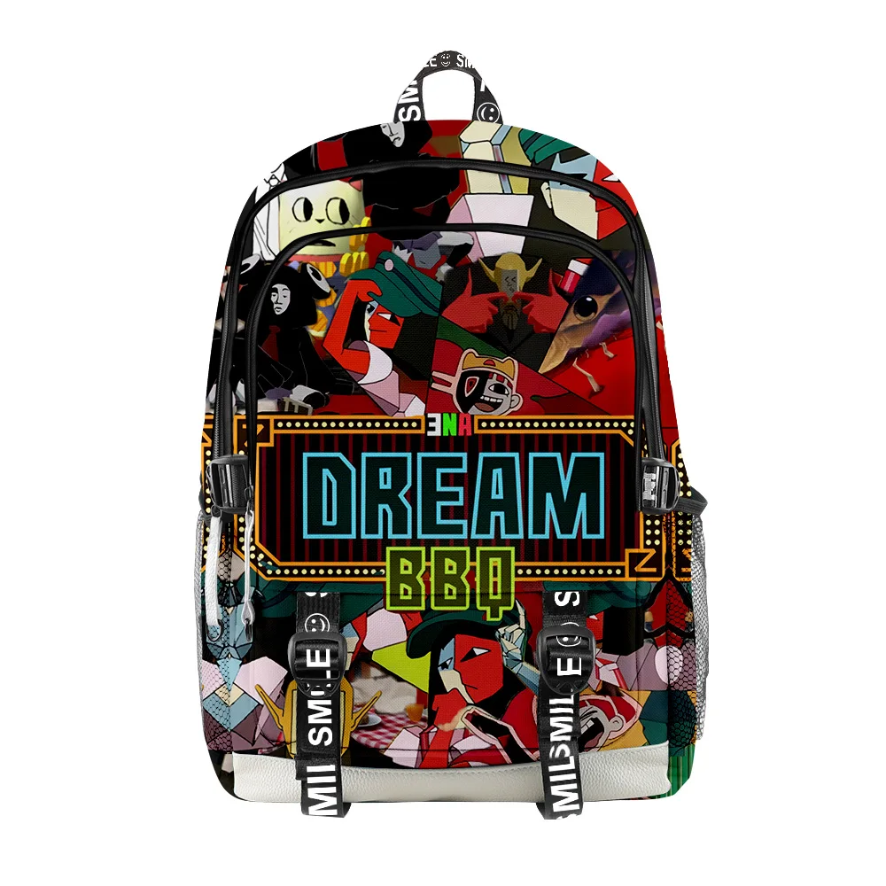

Classic Popular ENA Dream BBQ Student School Bags Unisex 3D Print Oxford Waterproof Notebook multifunction Travel Backpacks
