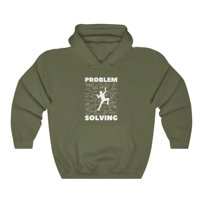 Rock Climbing Hoodie, Bouldering Pullover, Problem Solving, Sport Climber Gift, Boulderer Sweatshirt, Lead Climb, Vintage Mounta