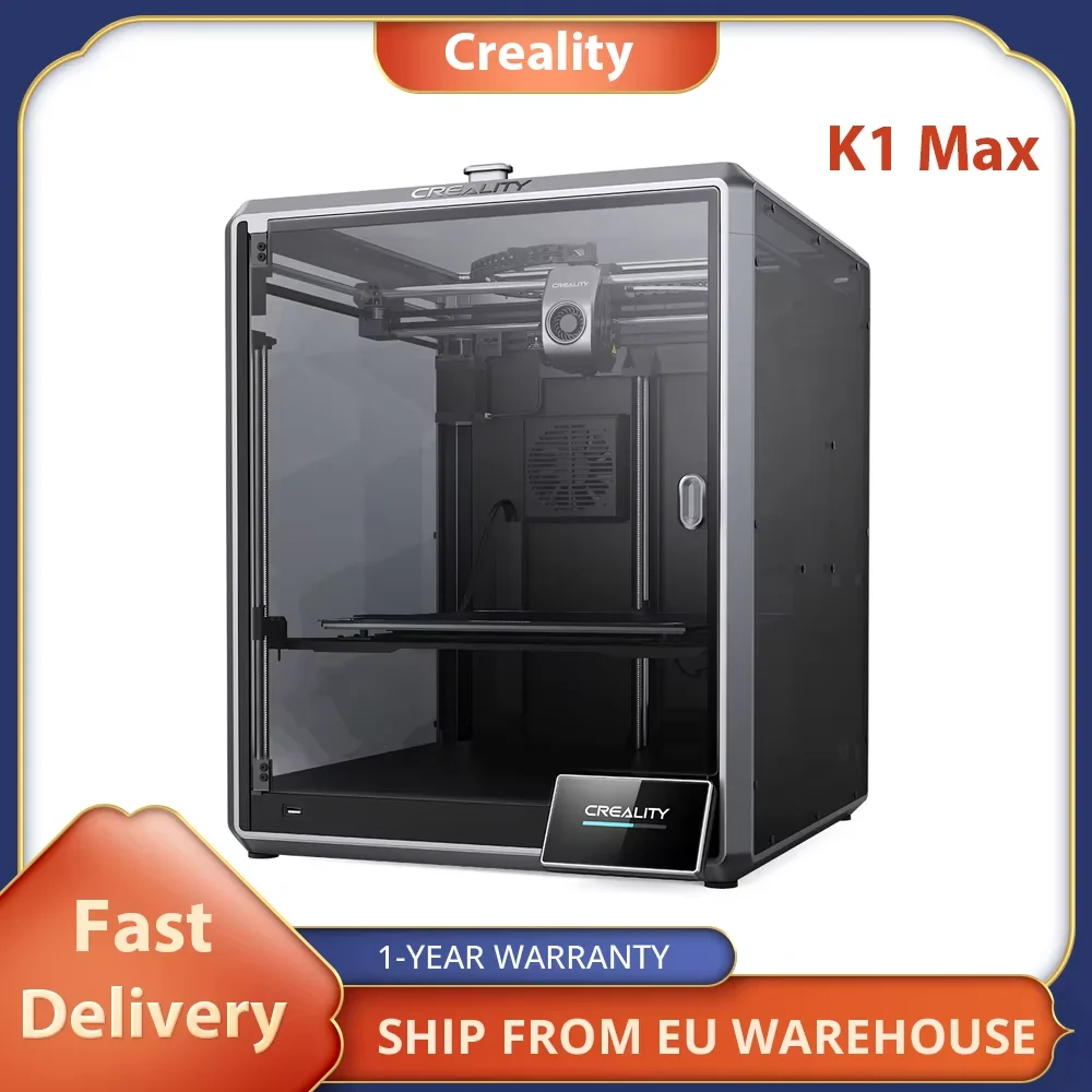 Creality K1 Max 3D Printer, Auto Leveling, Max 600mm/s Printing Speed, Direct Drive Extruder, 4.3