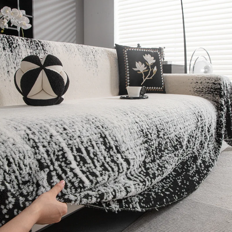 Universal Sofa Towel Cloth Cream Style All Seasons Slip Resistant Full Coverage Armrest Blanket Airplane Blanket Cover
