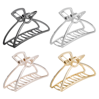 3Pcs Geometry Metal Hollow Hair Claw for Women Girls Hair Claw Vintage Hairpin Headband Crab Hair Clip Fashion Hair Accessori