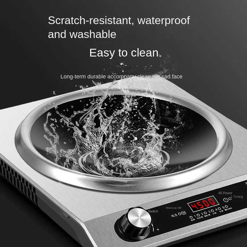 HOZYAUSHKA 오목 유도 호브, 3500W 고출력, 최대 가열 시간 60kg, 24 시간