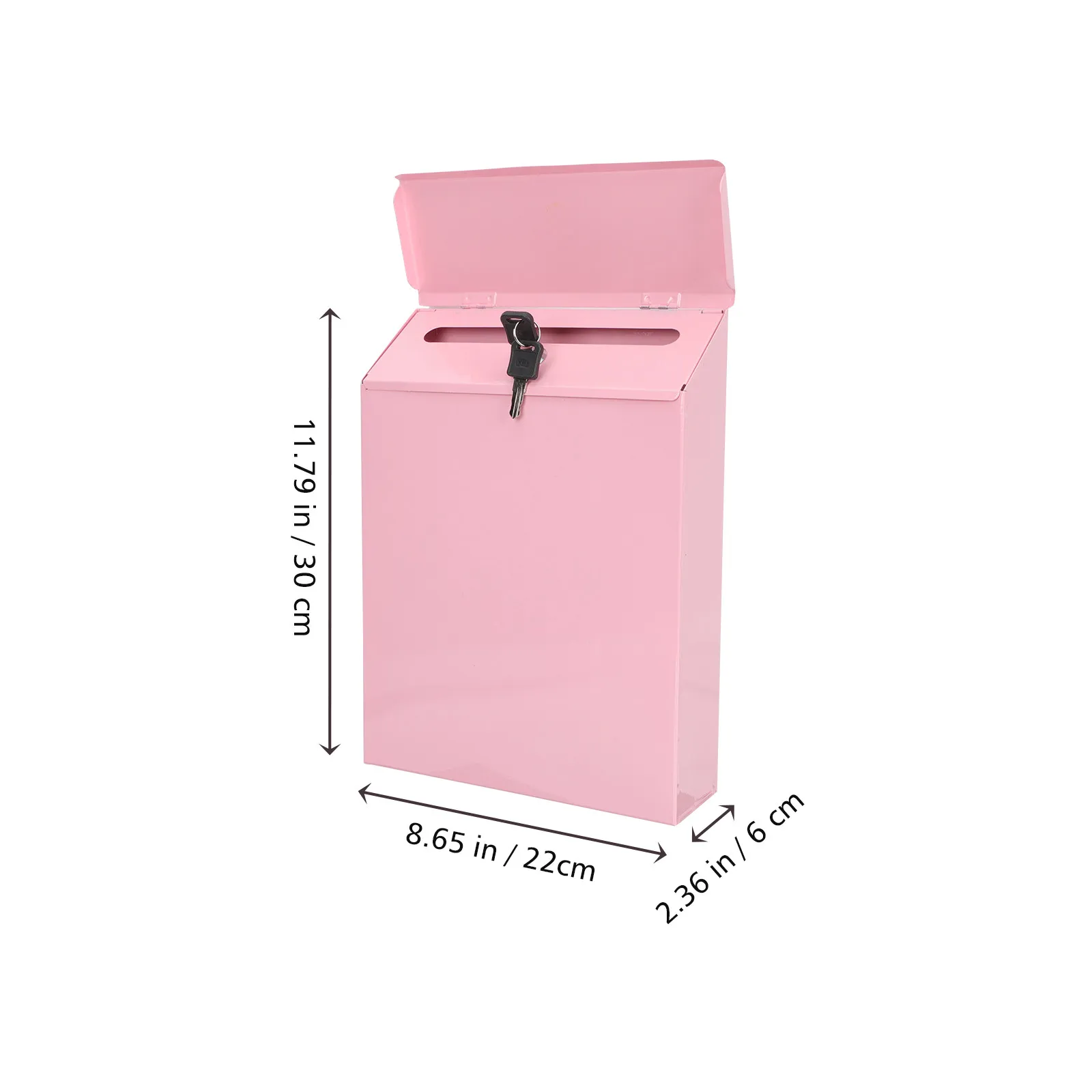 Wall-Mounted Iron Letter Box Household Mailbox Large Capacity Multi-Function Drop Box Home Office Letter Accessory